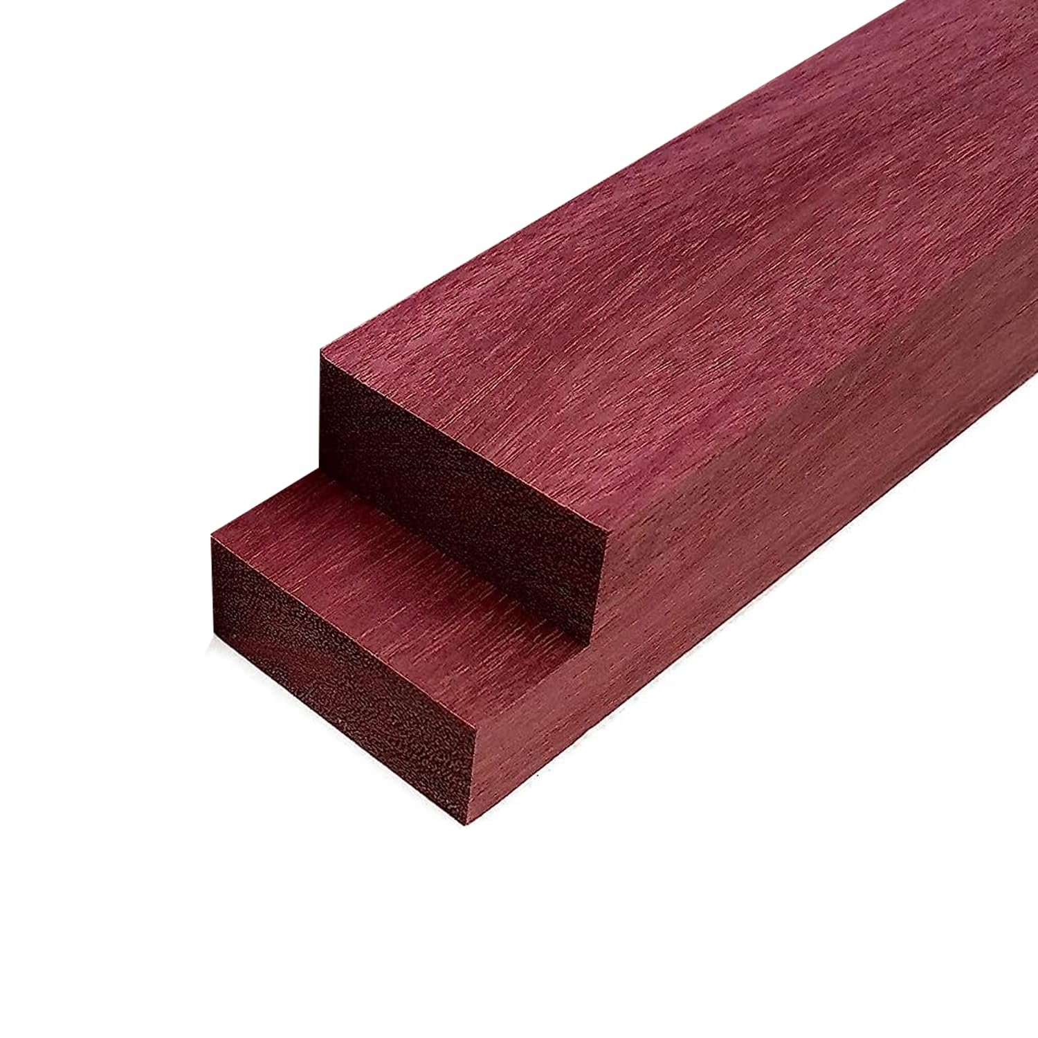 4 Pieces Purpleheart Hardwood Lumber Boards 3/4" x 2" x 24" – Kiln-Dried Exotic Wood for Woodworking, Crafts, and DIY Projects by Exotic Wood Zone