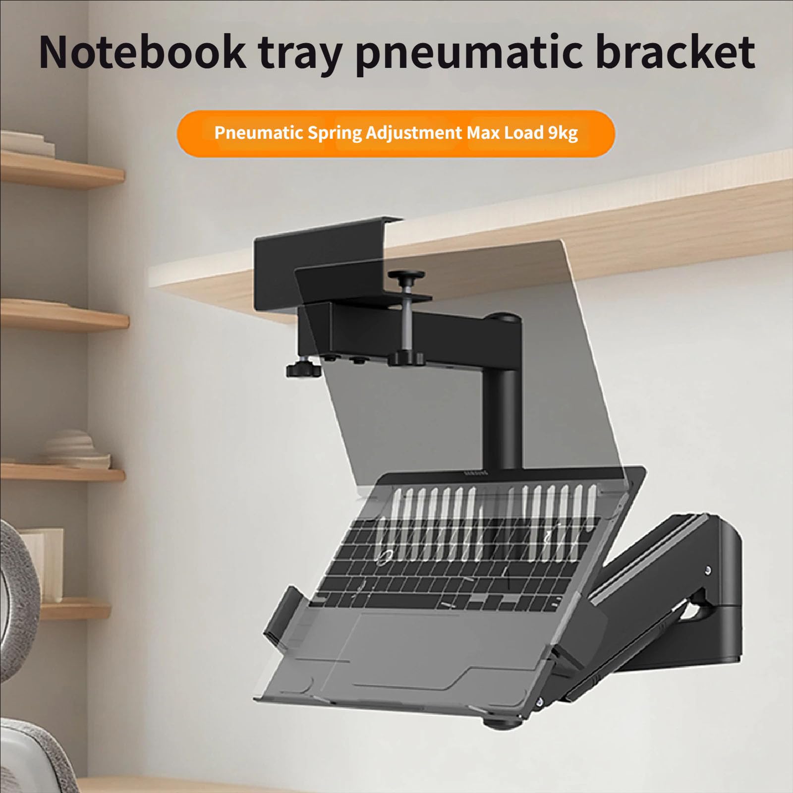 Supporto da scrivania per computer portatile con braccio a molla Supporto per laptop per notebook da 11 "-17" Supporto per gestione dei cavi