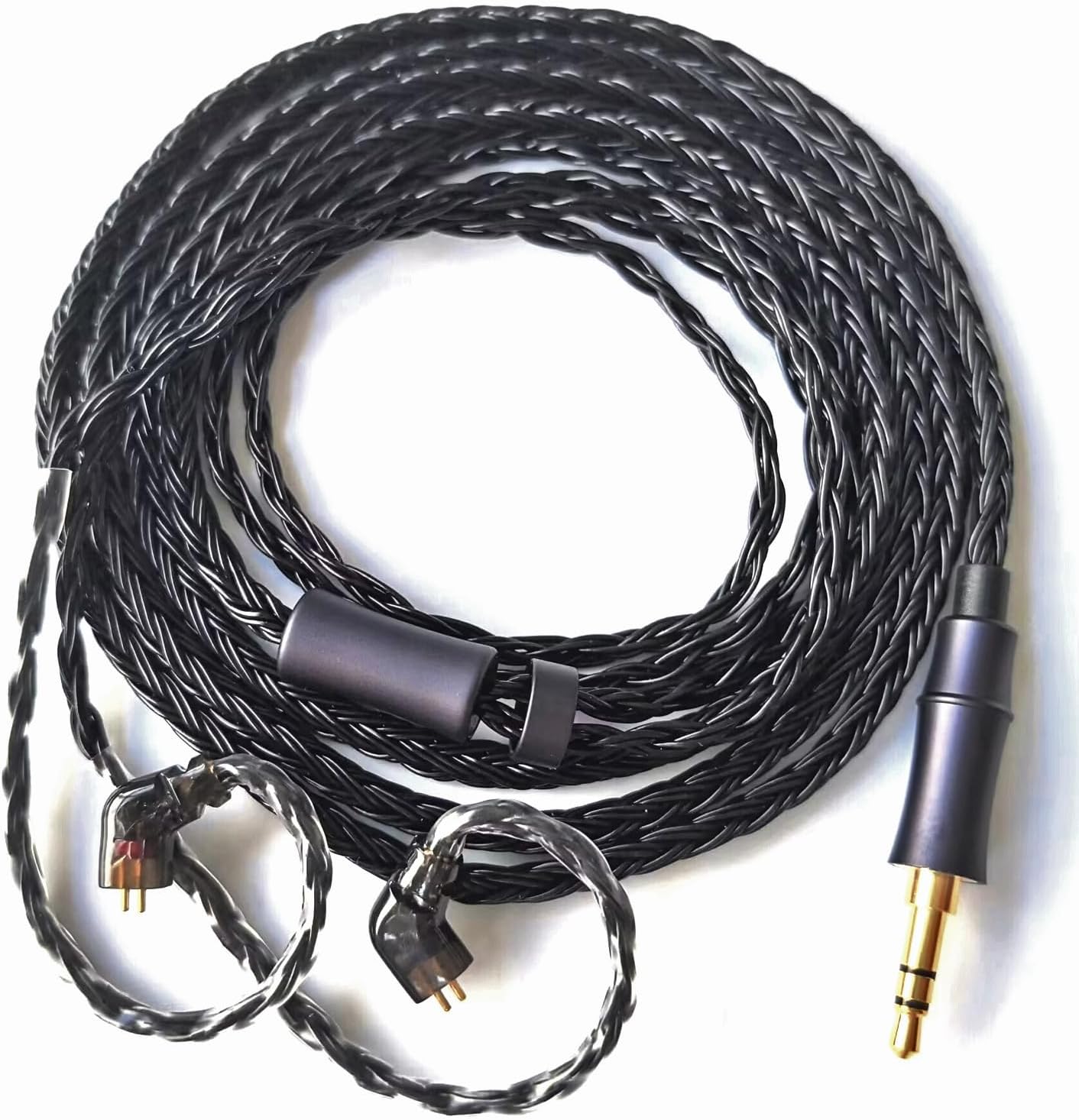 in Ear Monitor Earbuds,Dual Chamber Driver Wired Hybrid Earphones HiFi IEM Bass with 16 Core Silver Plated Cable for Musicians Singer Studio Withou mic