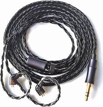 in Ear Monitor Earbuds,Dual Chamber Driver Wired Hybrid Earphones HiFi IEM Bass with 16 Core Silver Plated Cable for Musicians Singer Studio Withou mic