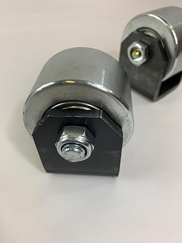 Miniatura 2 de Juego de 2 ruedas de arrastre de cola de remolque de soldadura, acero sólido, eje engrasable, 1.5 pulgadas de ancho, autocaravana, caravana,