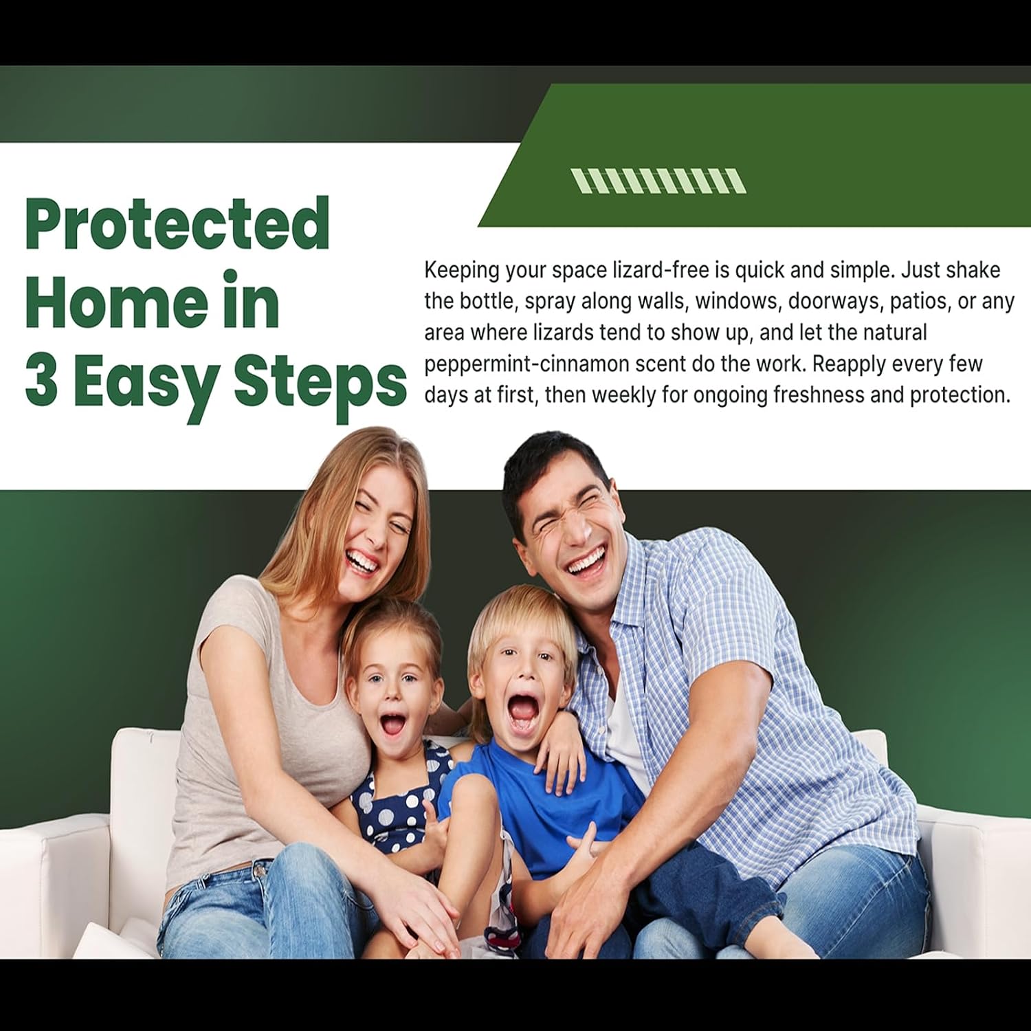 All-Natural Lizard & Gecko Repellent Spray (Outdoor/Indoor) – Reptile Deterrent for Homes, Gardens, Patios