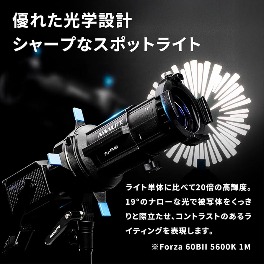 NANLITE PJ-FM スポットライト 19インチ NANLITE PJ-FMM-19 / PJ-FMM-36プロジェクションアタッチメント FM