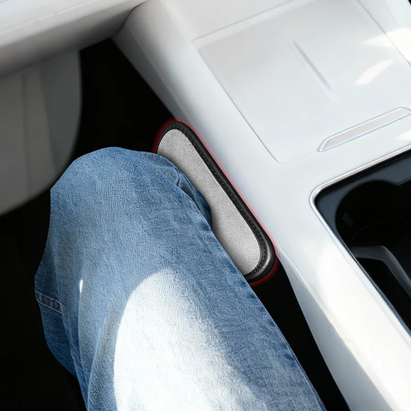 Grises pour Coussin pour Genoux Voiture, Repose Coude de Voiture en Cuir, Coussinets D'accoudoir de Porte Ergonomiques, Faciles à Utiliser, Elles Soulagent la Pression sur les Jambes