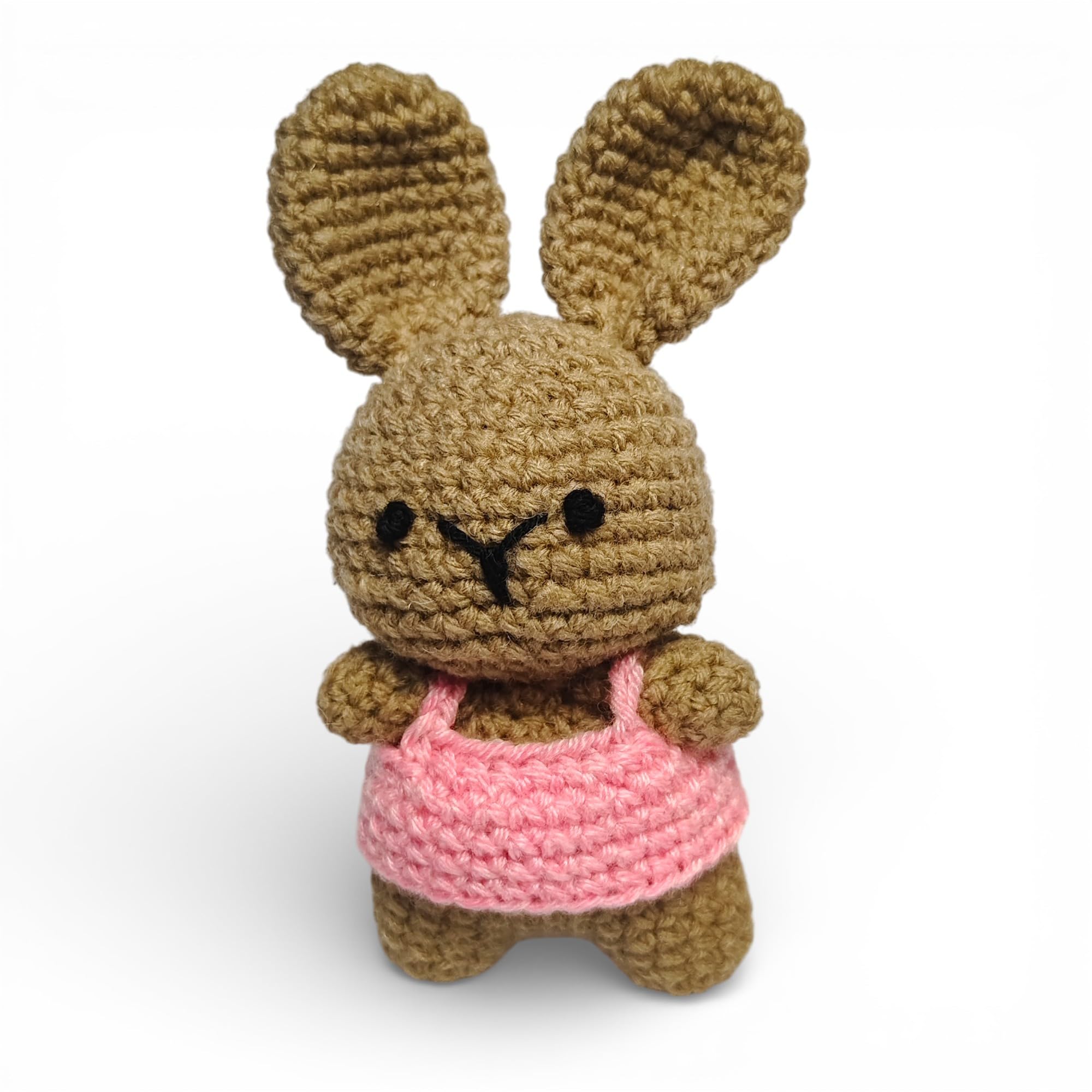 Soft Amigurumi Bunny Toy – Handmade Crochet Bunny Doll for Babies & Kids, Premium Yarn Soft Toy, Plush Rabbit Toy, Baby Comfort Toy & Handmade Plush Gift, Light Brown (13 cm),-picture-28