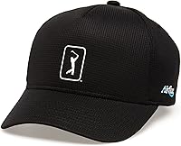 PGA TOUR Men's Airflux Mesh Cap - Breathable Micromesh Golf Hat with Moisture-Wicking Sweatband