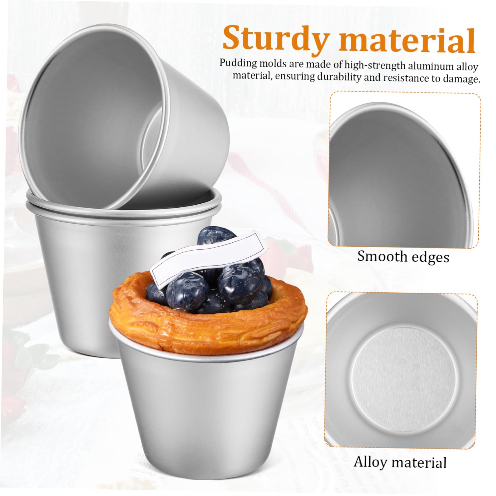 Amosfun Lot De 3 Moules À Gâteaux En Aluminium Haute Résistance Caissettes À Muffins Moules À Muffins Moules De Cuisson Polyvalents 8 Pièces X 3
