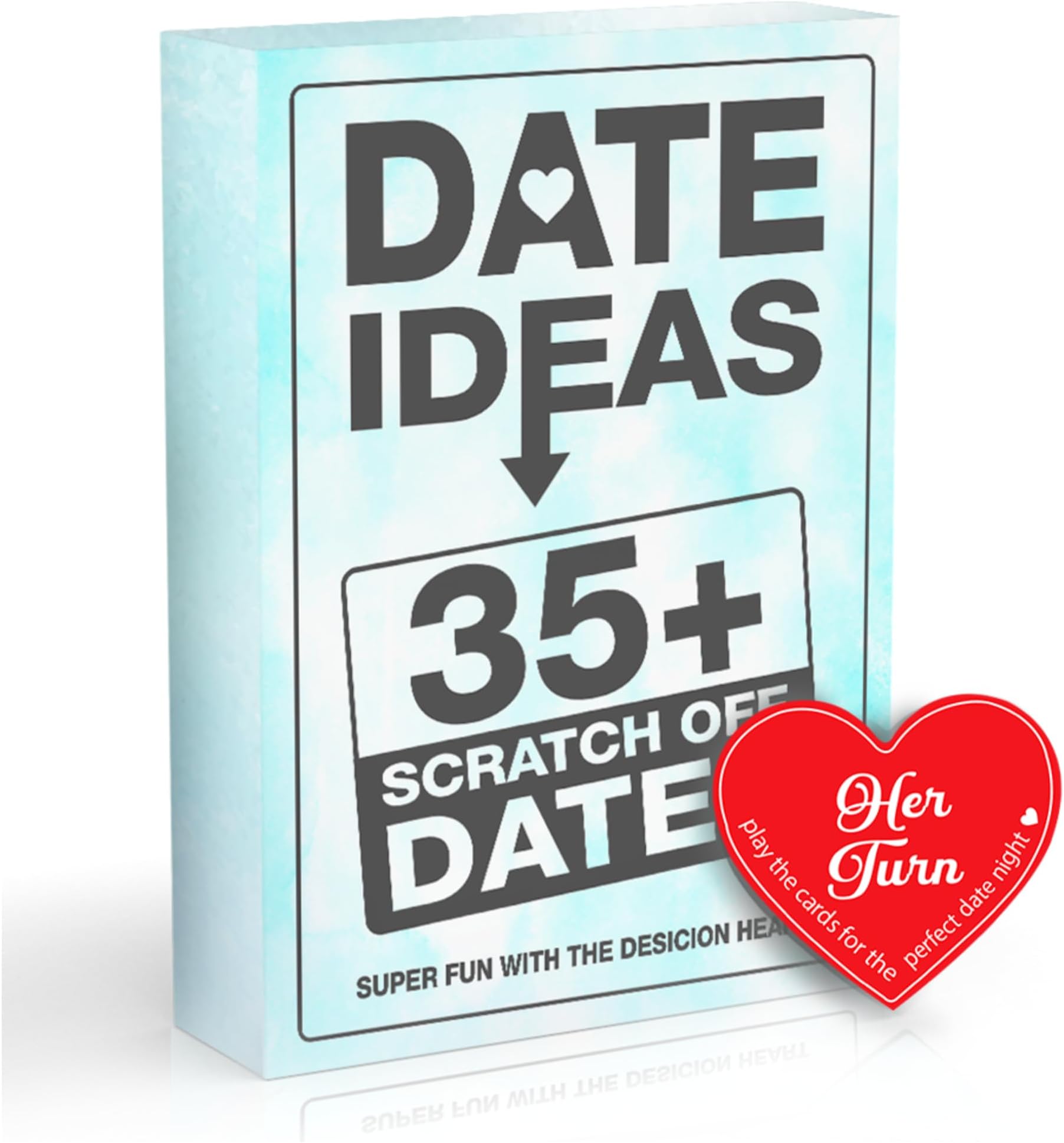 35 Date Ideas Card Games for Couples Date Night - Unique Date Deck Scratch Off Cards, Gifts for Boyfriend, Girlfriend, Newlywed, Wife, Husband - Special Couples Gift for Valentine's Day, Birthdays