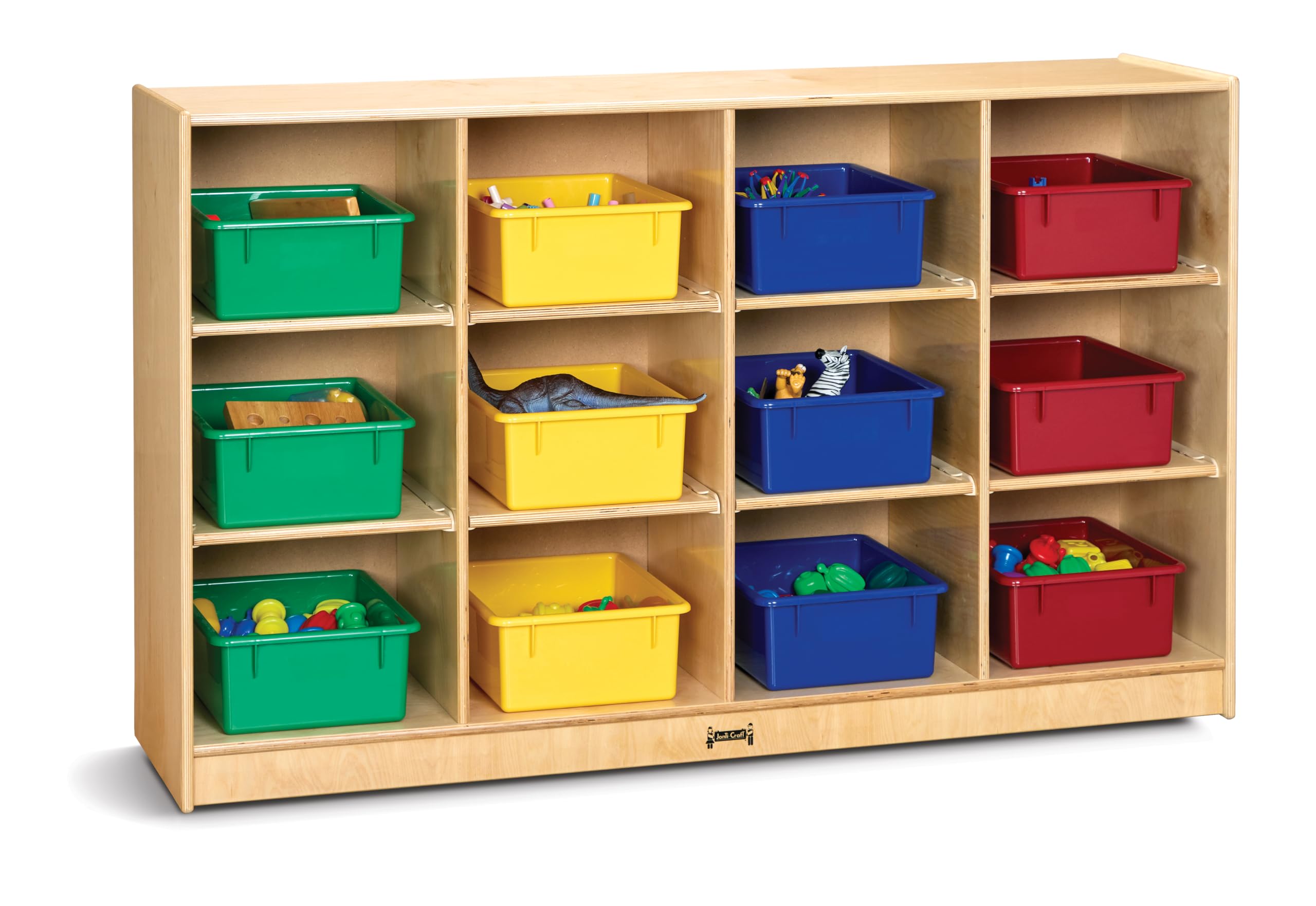 Jonti-Craft 12 Mobile Unit with Colored Tubs, Large