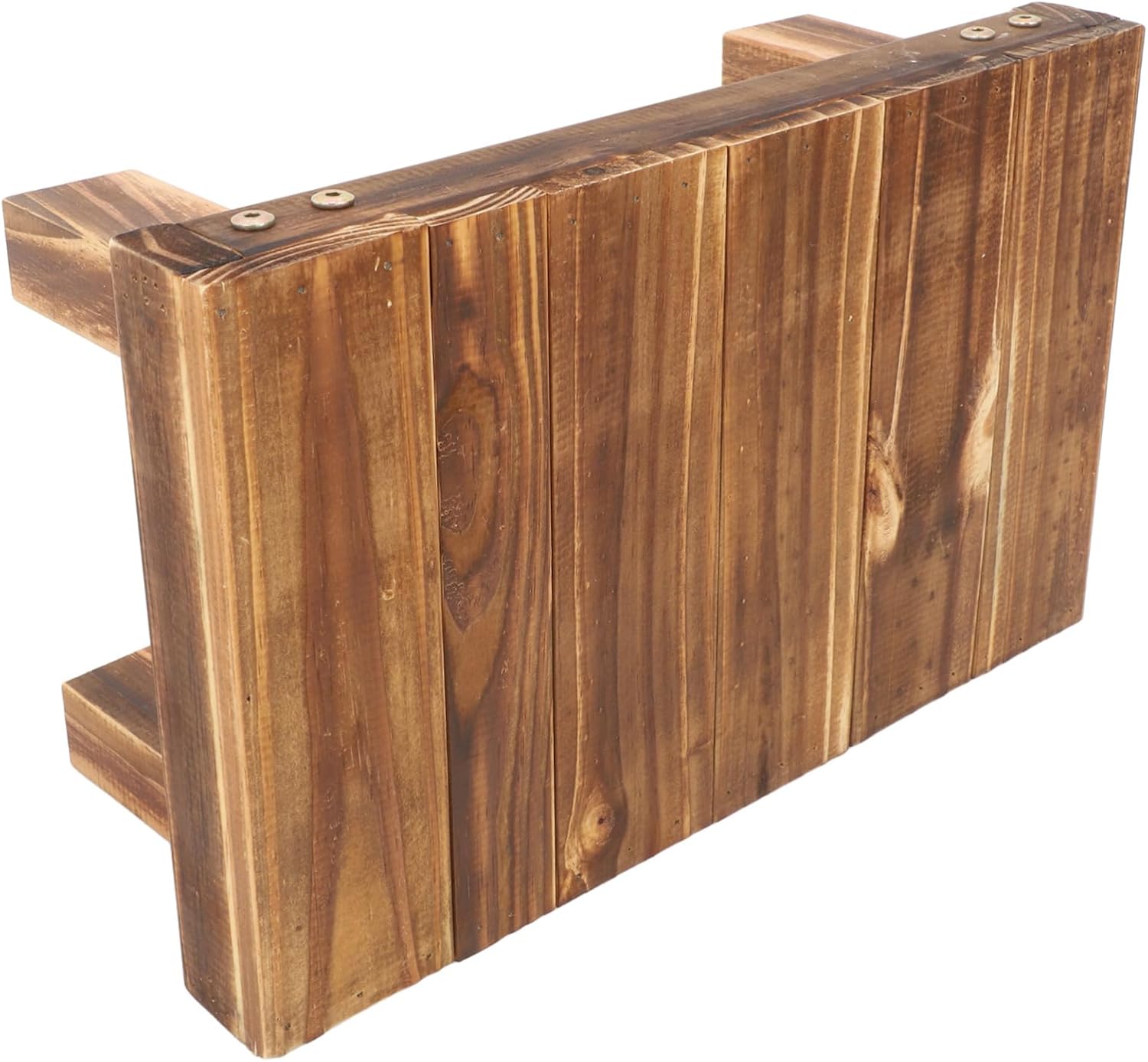 HANABASS Heavy Duty Wooden Plant Stand for Use Rustic Floral Rack with Storage Shelf for Cactus and Flower Pots Sturdy Riser for Balconies Gardens and Patios