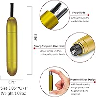 Vista 3 de Paquete de 4 Martillos de Seguridad para Automóvil Rompeventanas y Cortador de Cinturón de Seguridad, Herramienta Multifunción de Escape