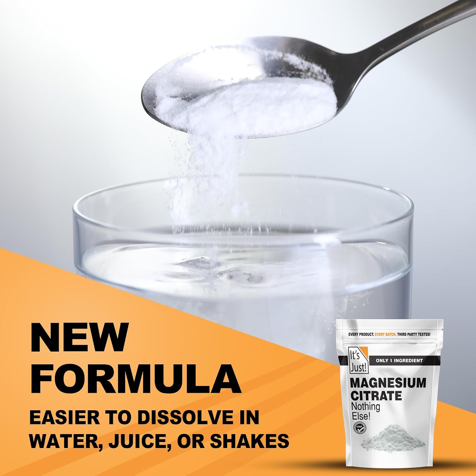 It's Just - Magnesium Citrate Powder, 15oz / 129 Servings, Unflavored — Amazon image 3