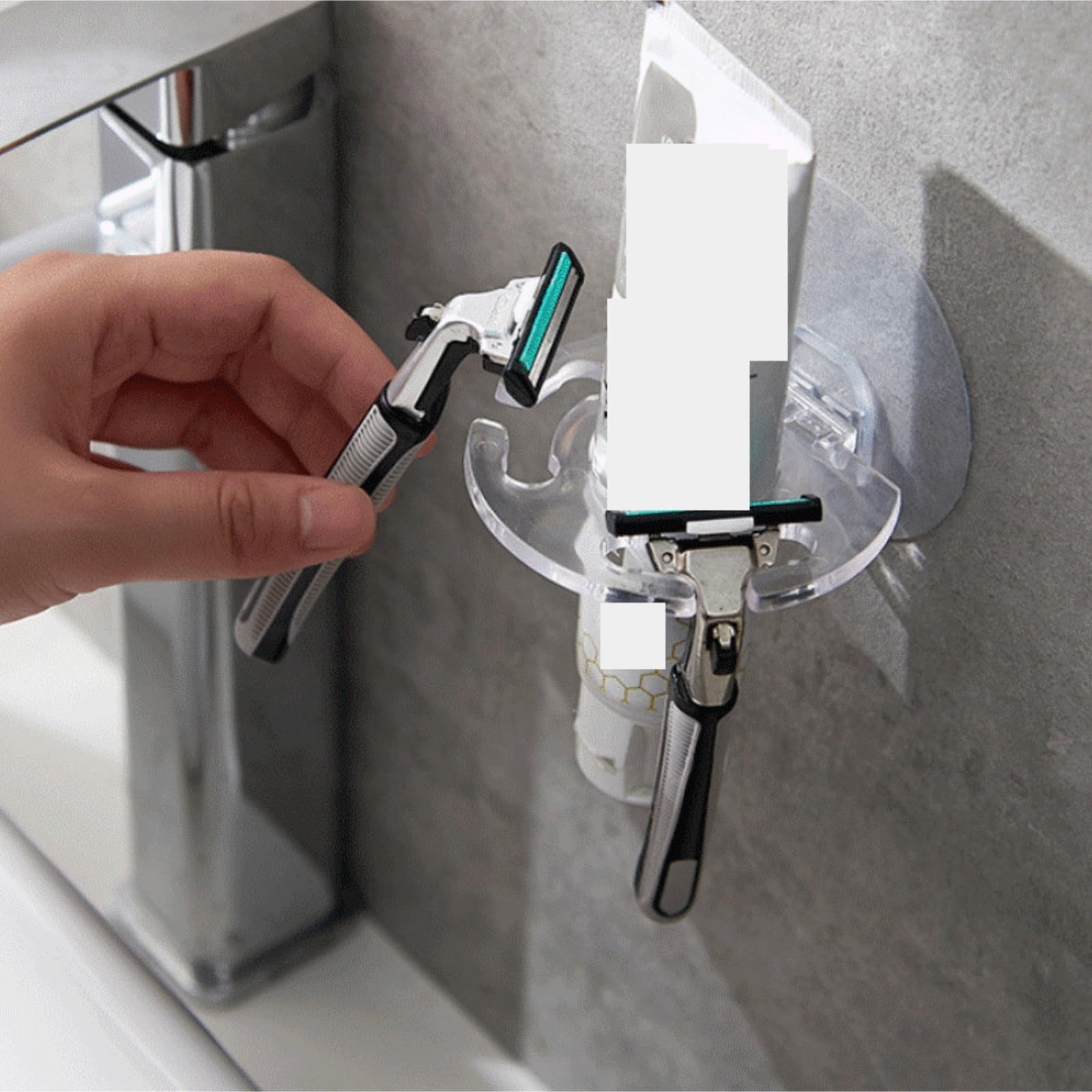 Organizer Na Szczoteczki Do ZęBów Bezwiertniczy Uchwyt Na Szczoteczki Do Zębów Montowany Ścianie Regał Przechowywania Artykułów Łazienkowych Akcesoria łAzienkowe(Purple)