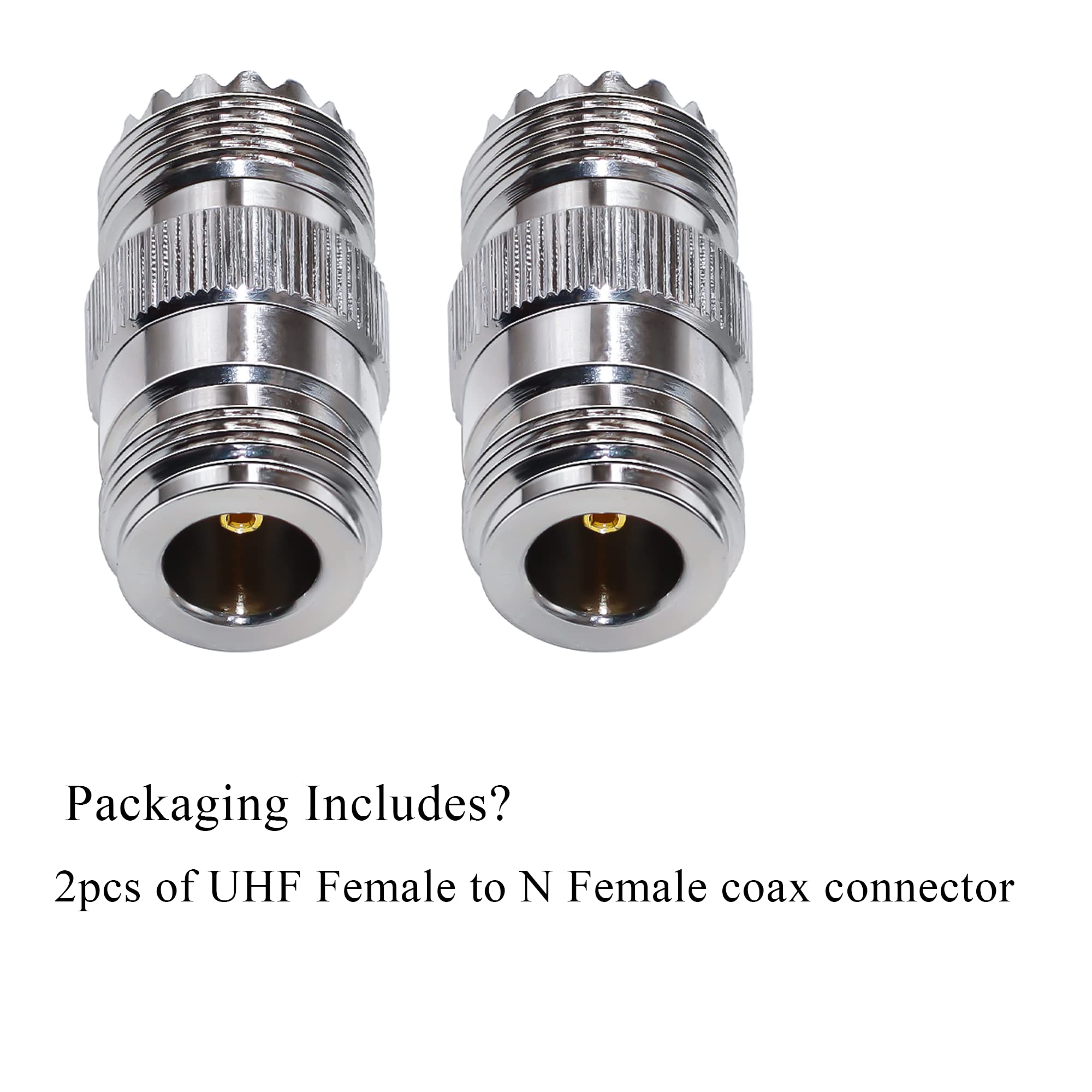 TUOLNK Lot De 2 Adaptateurs Coaxial N Femelle à N Femelle - Coupleur RF 50 Ohms DC-6GHz Pour Antenne WiFi