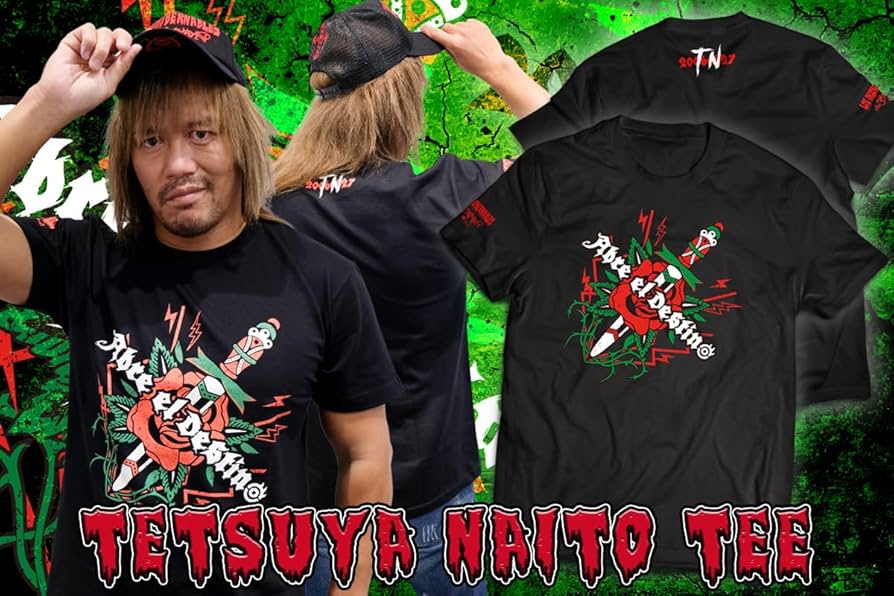 新日本プロレス 内藤哲也 DESTINO Tシャツ レッド 限定 新