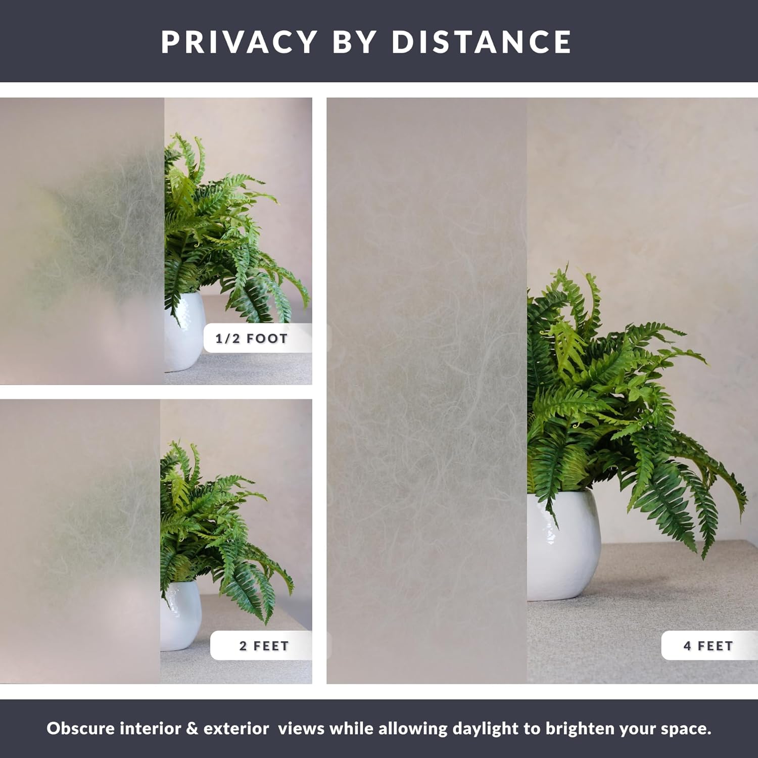 Artscape Rice Paper | Decorative Privacy Window Film with Textured Glass Pattern | Non-Adhesive & UV Protection | Easy to Apply & Removable | 36 x 72 Inches | Made in USA