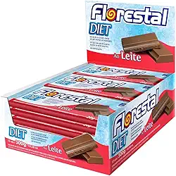 Chocolate Diet Florestal Ao Leite | Display com 15 Unidades de 20g | Zero Adição de Açúcar