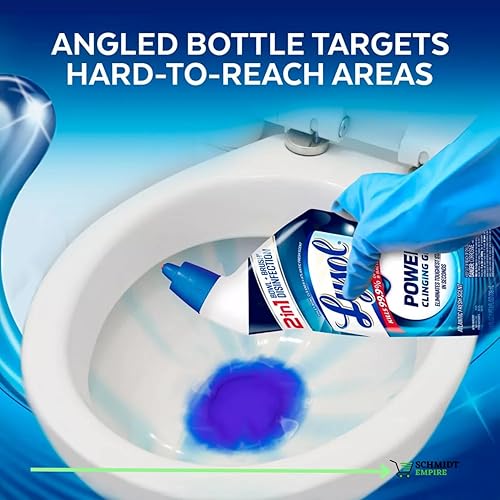 Miniatura 7 de Lysol Power - Limpiador de inodoro para limpieza y desinfectación, eliminación de manchas, 24 onzas + 1 protector de tarjeta SchmiidtEmpire +