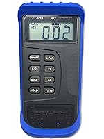 Vista 1 de TECPEL Termómetro digital DTM-307 con sonda de sensor de termopar tipo 2 k (TPK-01)
