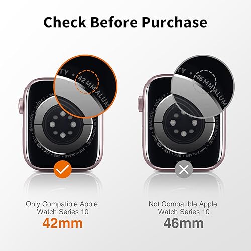 Miniatura 103 de LK Paquete de 8 protectores de pantalla para Apple Watch de 1.732 pulgadas Series 6/5 SE2 [película suave mejorada] [autorreparación] película