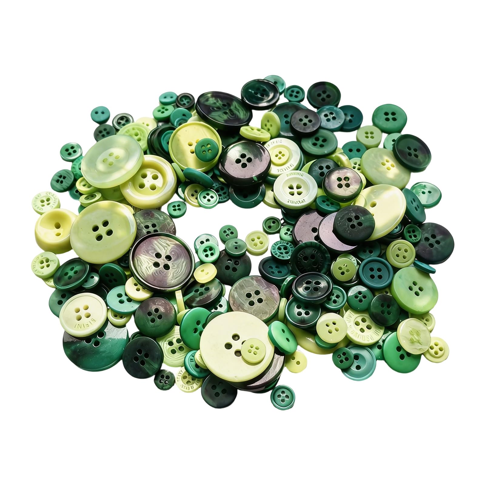 NVOQILIN Sewing Buttons for, Resin Button Pack with Mixed Sizes for Card Making, Albums, and Decor Accents Assorted Colorful Plastomer Craft Buttons