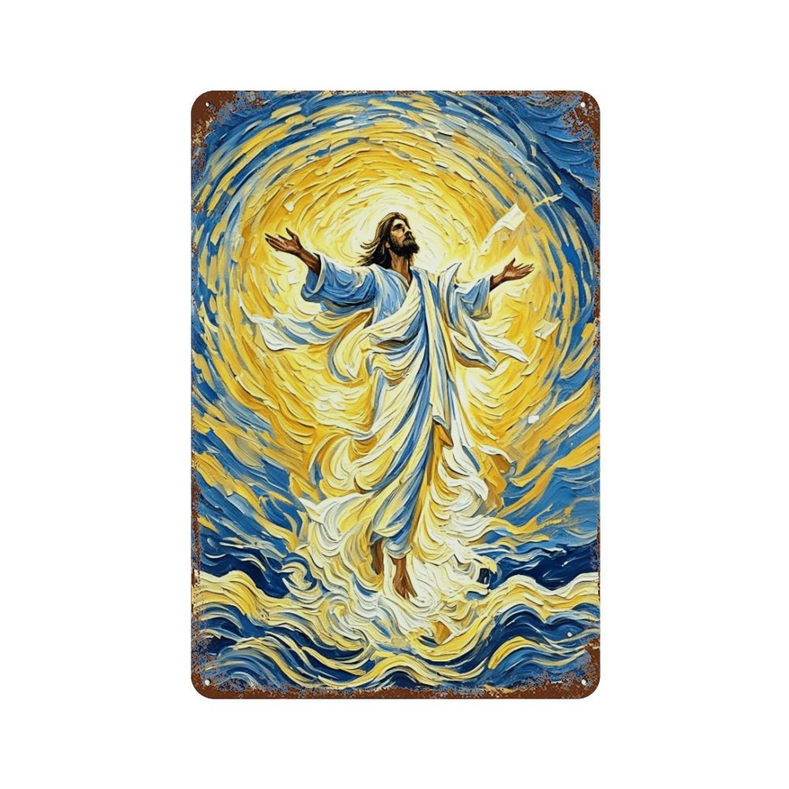 MGHTGRWE Christ Advent (2) Poster Wall Art Iron Vintage Metal Tin Sign Modern Home Cofffee Club Art Bar Shop Decor 30x20cm
