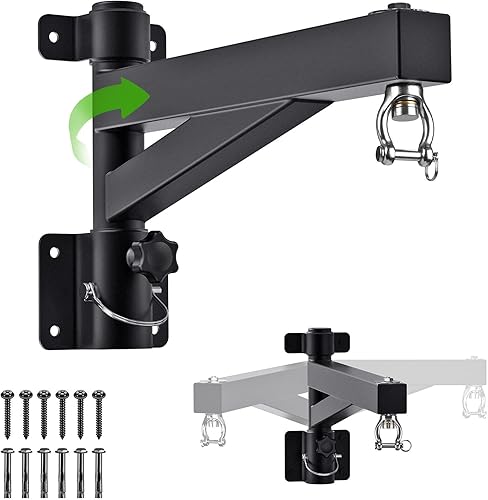 Kipika Colgador de pared para bolsa pesada, soporte giratorio para bolsa de boxeo resistente para gimnasio en casa, longitud ajustable para bolsa de