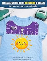 Vista 2 de Vowlove Juego de Reglas Guía para Camisetas para Cricut, Herramienta de Centrado con Regla de Medición de Camisas, Accesorios para Impresoras