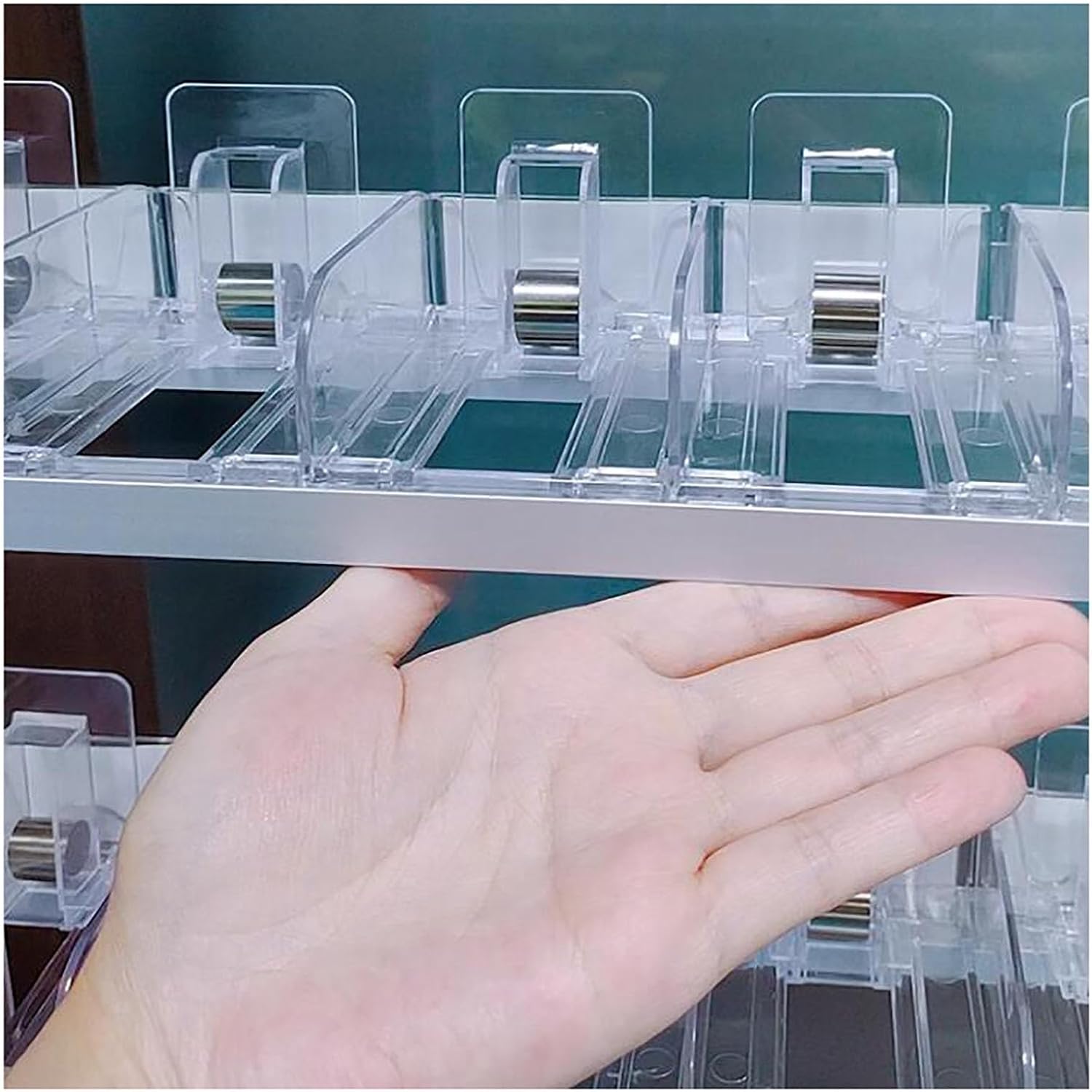 Cigarette Display Holder, Easy to Install,Waterproof Transparency Cigarette Display Rack,Cigarette Rack for Convenience Stores, Automatic Cigarette Pusher (Size : 4Tier-92x27x56cm)