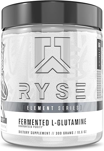 RYSE Element Series - Aminoácido fermentado de L-glutamina  Recuperación e hidratación muscular y celular  Salud intestinal e inmunológica  60