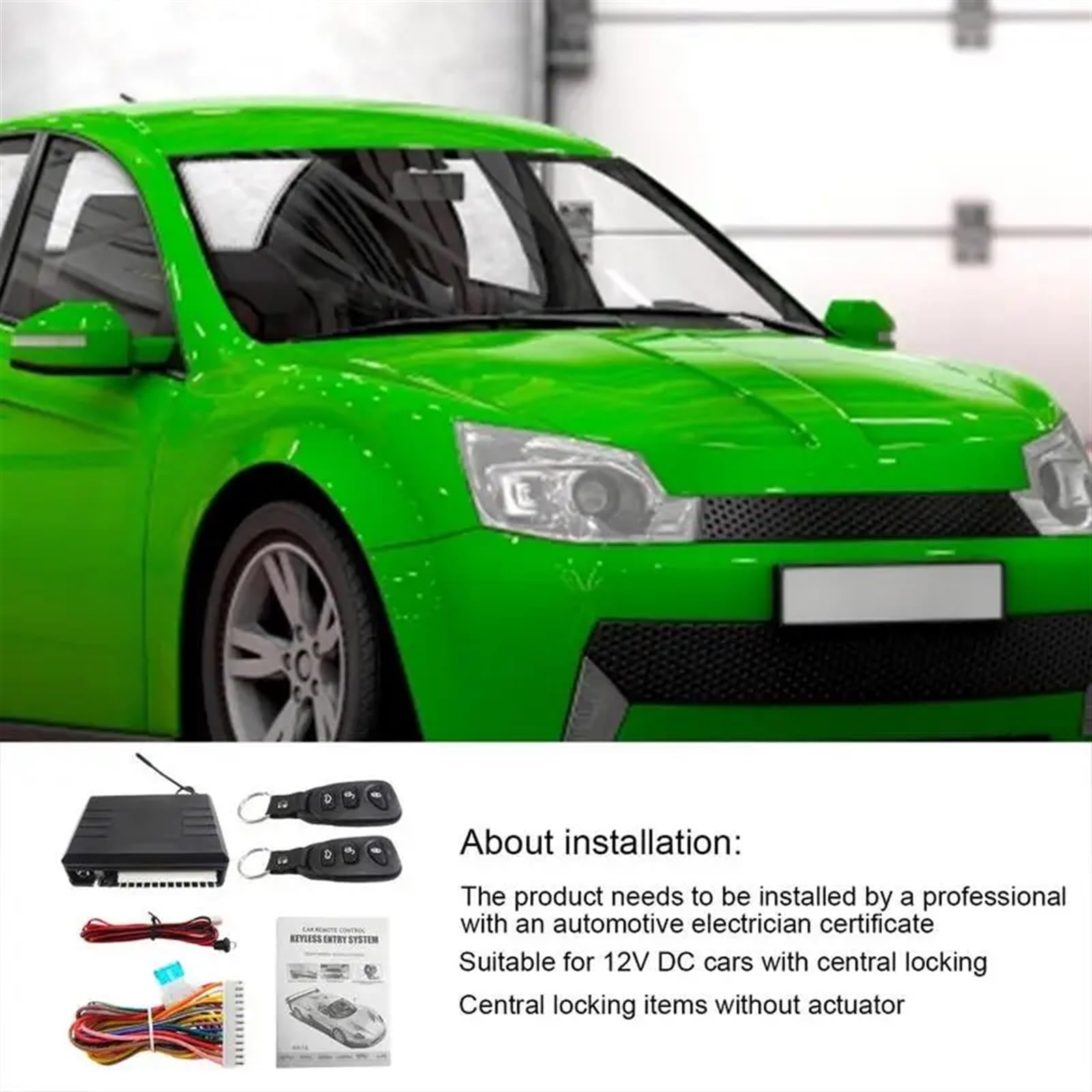 Kit de Sistema Alarma Inteligente for Coche, Llave Universal, Arranque y Parada, Entrada sin, Cerradura Central, automatización, por Control Remoto