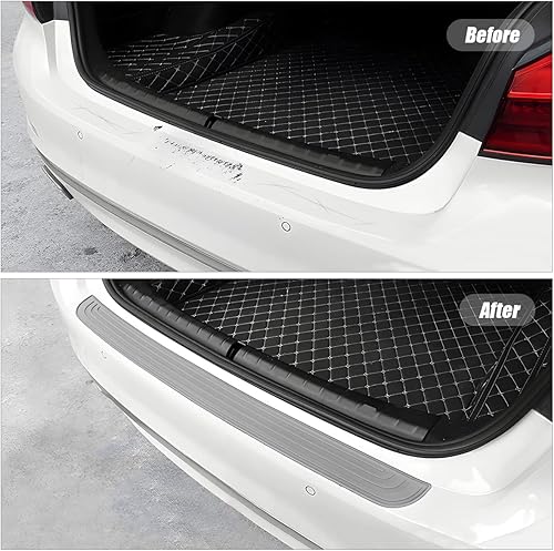 Miniatura 3 de Protector de parachoques trasero de automóvil, cubierta de entrada de puerta de maletero, tira de protección de respaldo para compartimento de