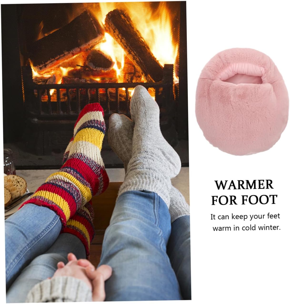 BESPORTBLE 1set USB Heated Foot Warmer Shoes Simple Electric Heating Shoes for Soft Removable Design for Home Use and Keeping Feet Warm