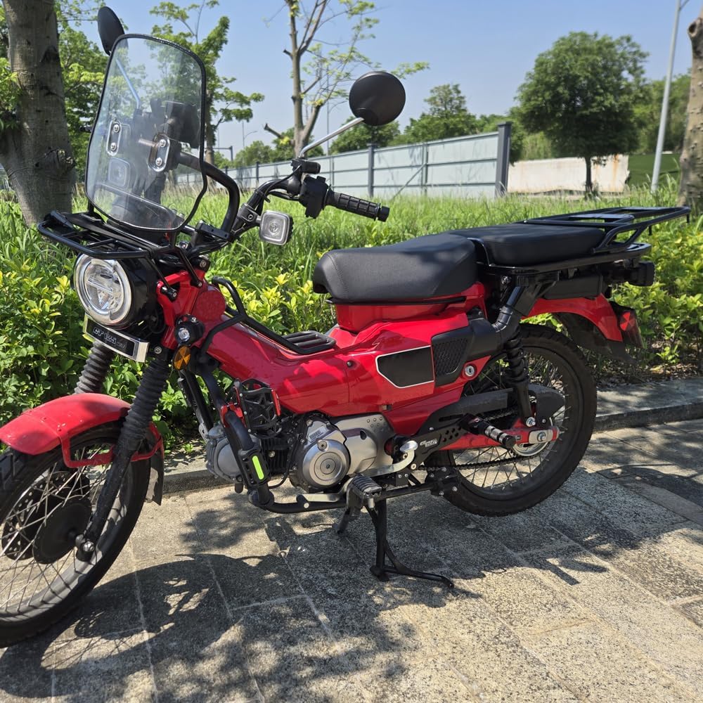 Motorcycle Black Rear Luggage Rack Carrier Luggage Rack Compatible with Honda CT125 Trail 125 Hunter Cub 125 (2019-current) All Models