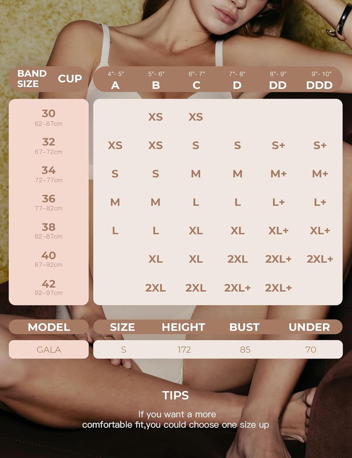 Bras for Women, No Underwire Full Coverage V Plunge Bra Wireless Seamless Comfort Bralette T-Shirts Everyday Bras