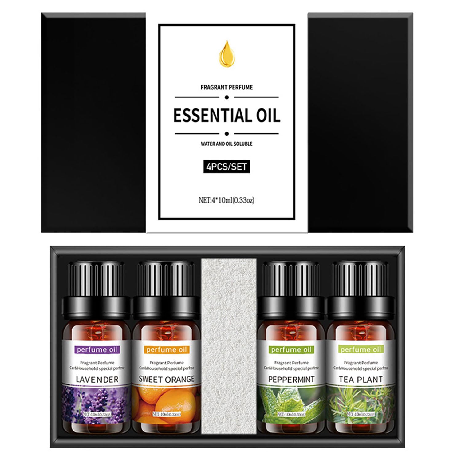 4pcs Essential Oil Set 10ml Each Bottle For Humidifier Oil Fragrance Diffuser Home Fragrance Refill Oils Gift Set