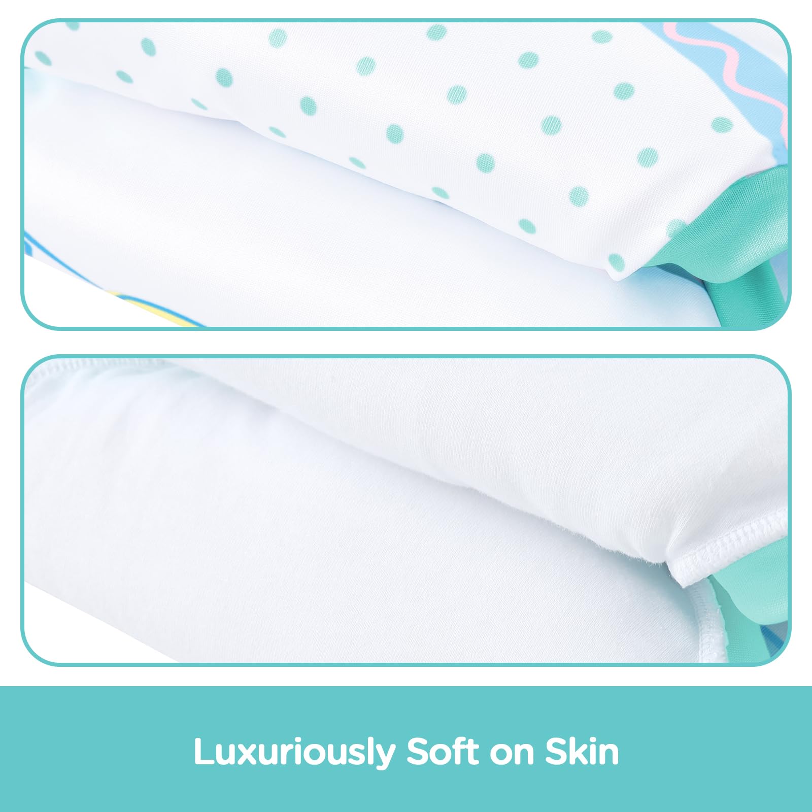 LittleForBig Mutandine di apprendimento a vita alta per adulti, morbide e setose, lavabili, riutilizzabili, impermeabili, comfort assoluto – motivo Baby Parade M