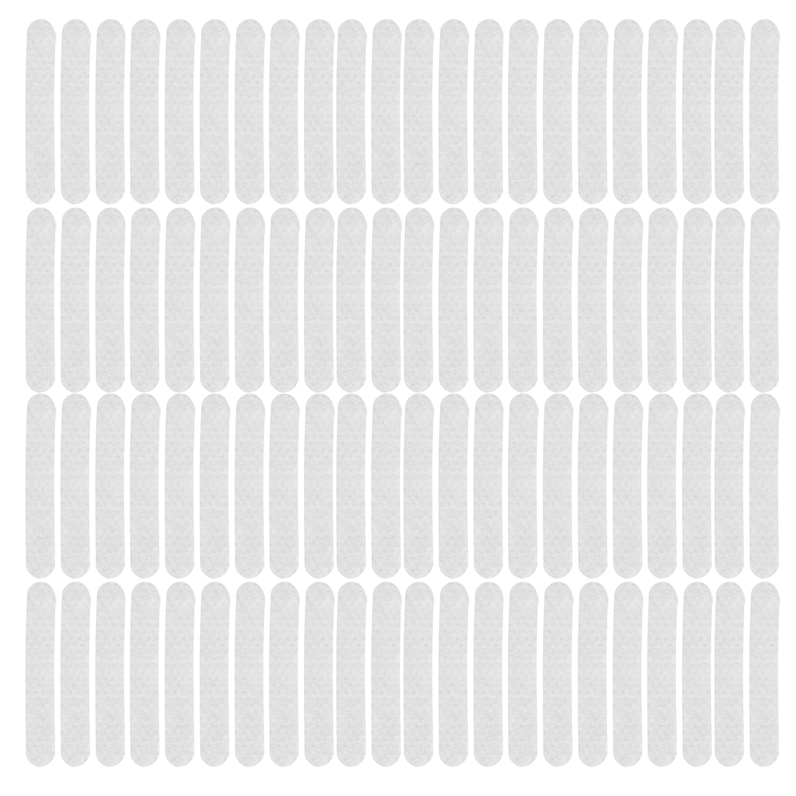 Almohadillas de silicona para perchas SOLUSTRE, 150 piezas antideslizantes claras