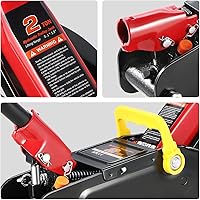 Vista 6 de DNA Motoring TOOLS-00234 Gato Hidráulico de Carretilla de Perfil Bajo para Servicio/Piso, Capacidad de 2 Toneladas (4000 libras), Rango de Elevación