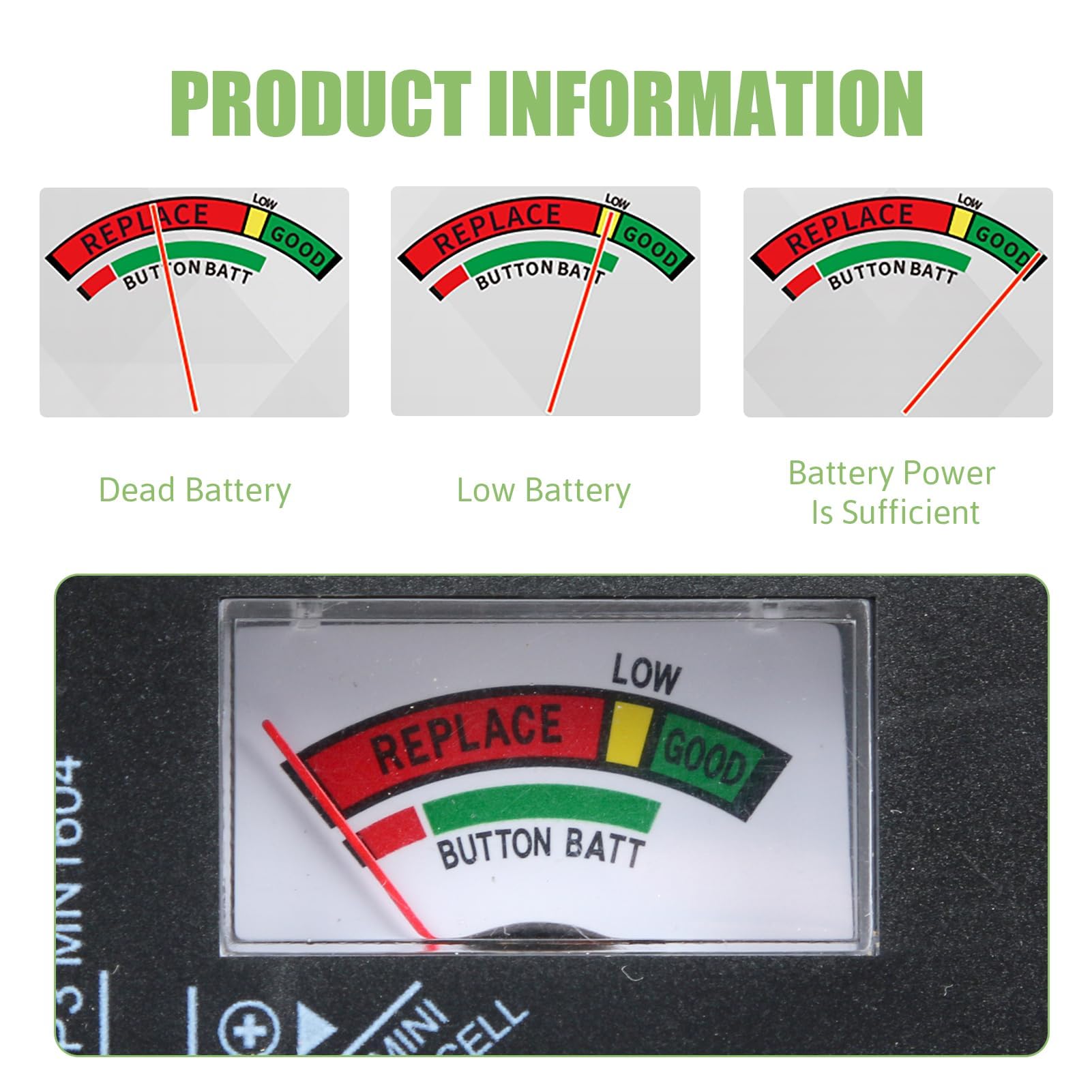 Testeur de Piles Universel, Testeur Pile Numérique pour AA, AA, C, D, PP3, 9V, 1.5V, Piles Bouton,Fonctionne Sans Pile,Testeur Piles Idéal pour Tester vos Anciennes Batteries (Modèle: BT-168)