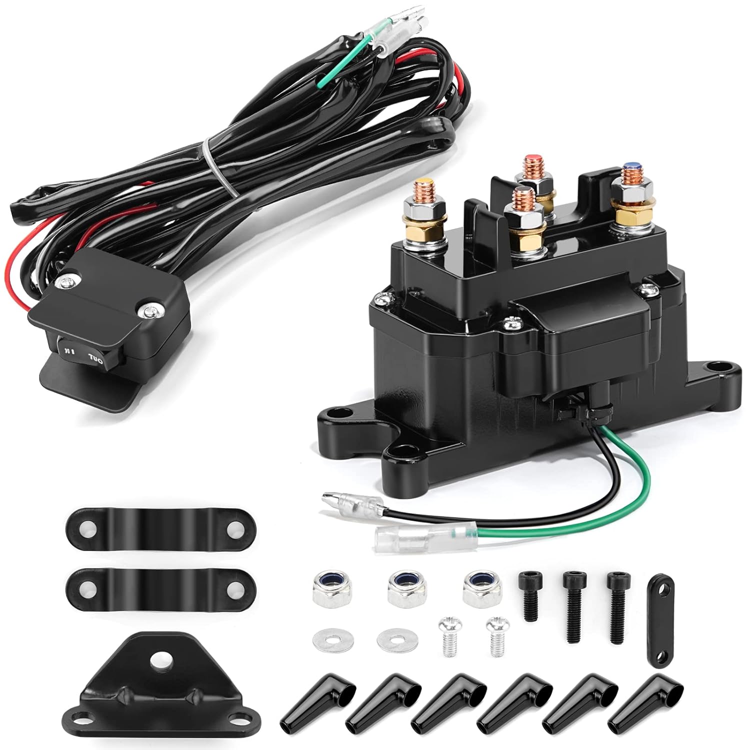 12V winch solenoid relay for ATV/UTV (250A) contactor kit
