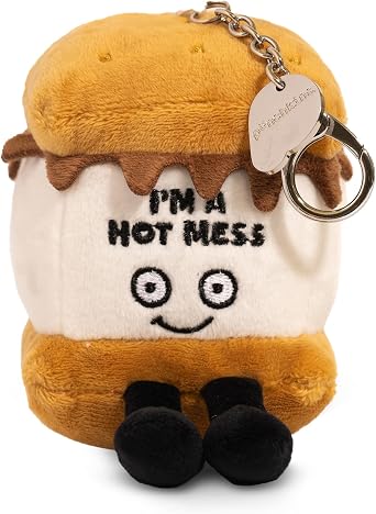 Punchkins Bag Keychains, Plush Accessory and Hanging Decoration for Purse, Handbag, Backpack, Funny Meme Gift