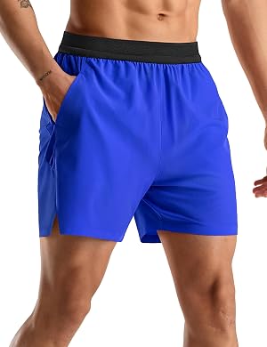MIER Mens Quick Dry Athletic Running Shorts with Pockets Extra-Light Workout Gym Sports Active Shorts for Men 5
