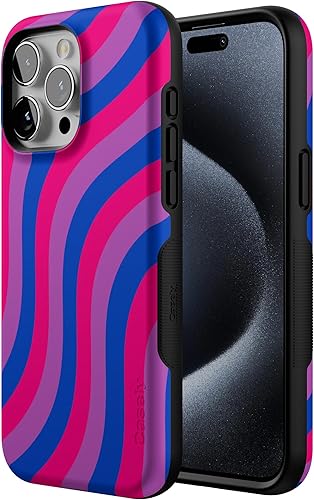 Vista 330 de Casely Funda para iPhone 15 Pro Jardín Secreto Flores mixtas Funda atrevida Compatible con MagSafe y botón de acción Jardín Secreto Floral