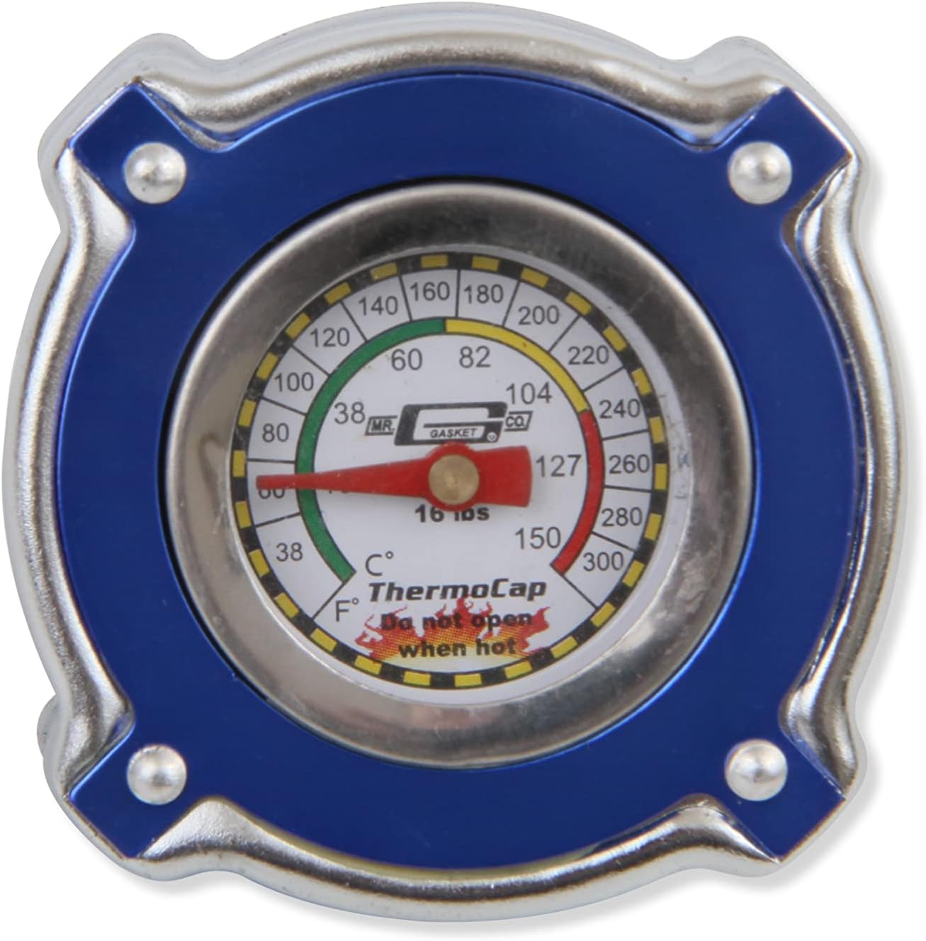 Mr. Gasket 2473B Import ThermoCap 16 PSI-BLUE