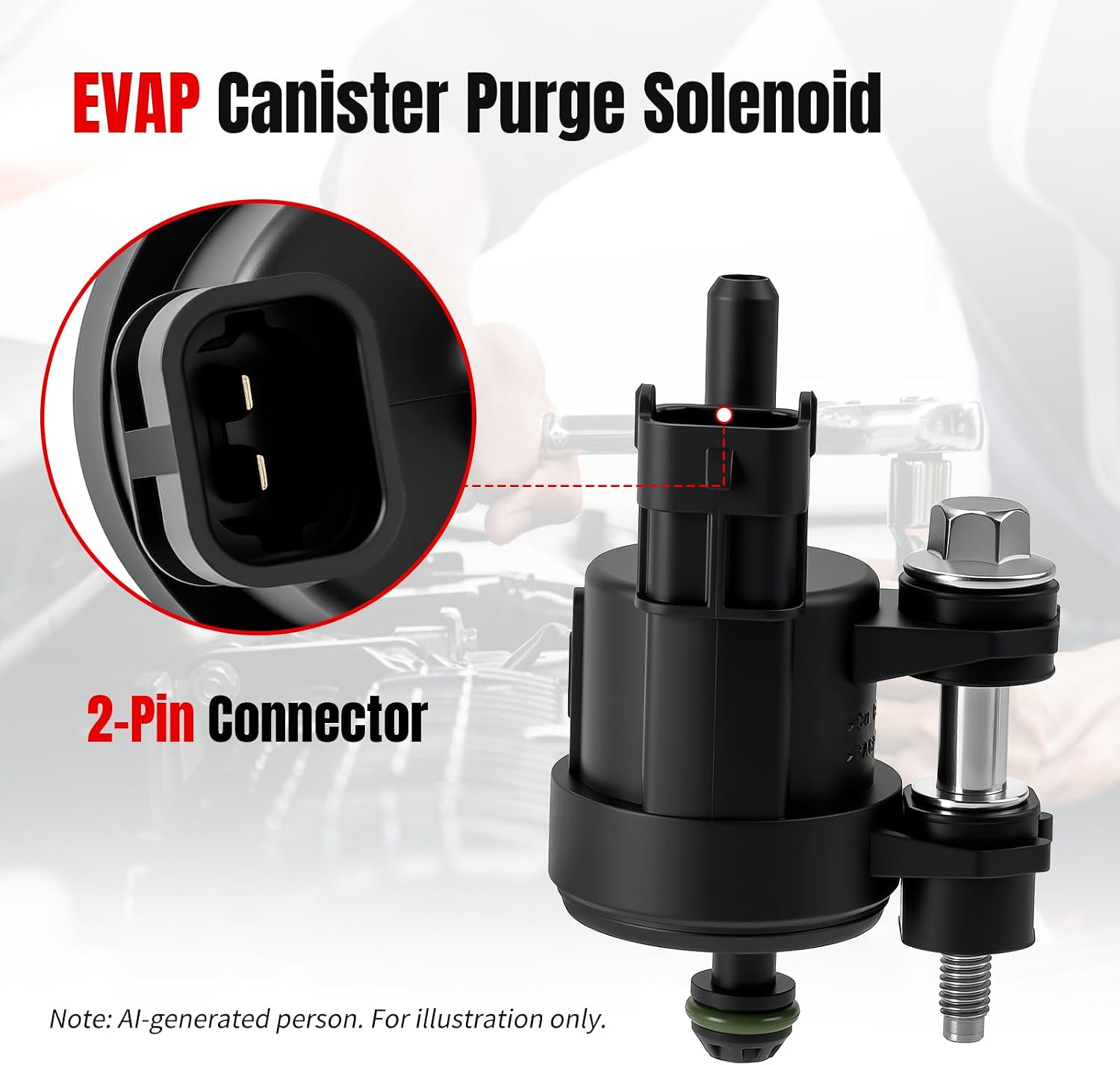Vapor Canister Purge Valve Fit for Chevy Traverse Camaro Impala Equinox GMC Canyon Terrain 2009 2010 2011 2012 2013 2014 2015 2016 2017 2018 2019 2020, ATS CTS Enclave Lacrosse, 911-082