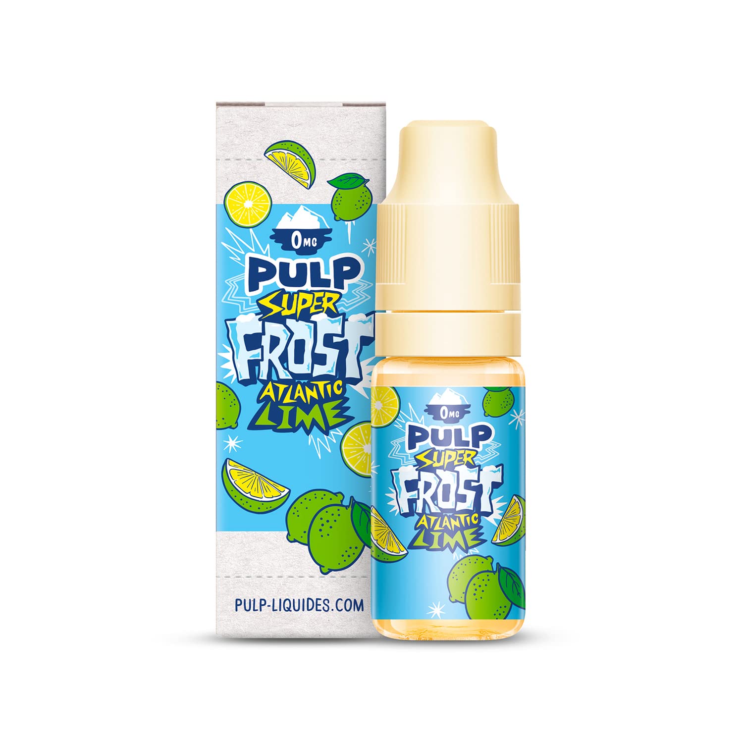 E-Liquide Cigarette Electronique PULP SUPER FROST BOX - Atlantic Lime Super  Frost - Got : Citron glac  Sans Nicotine  40 PG/60 VG - Boite de 10  fioles = 100 ml- Fabriqu en France : Amazon.fr: High-Tech
