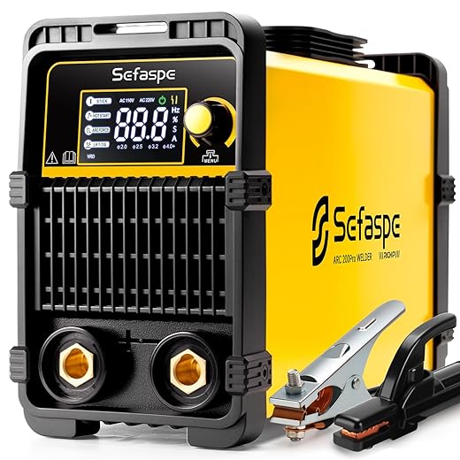 Stick Welder, 2026 Newest [Large LED Display] ARC 200Pro Welding Machine 110V/220V 200A with Synergic Control, IGBT Inverter Portable Welder Machine with Hot Start, Arc force and Anti-Stick