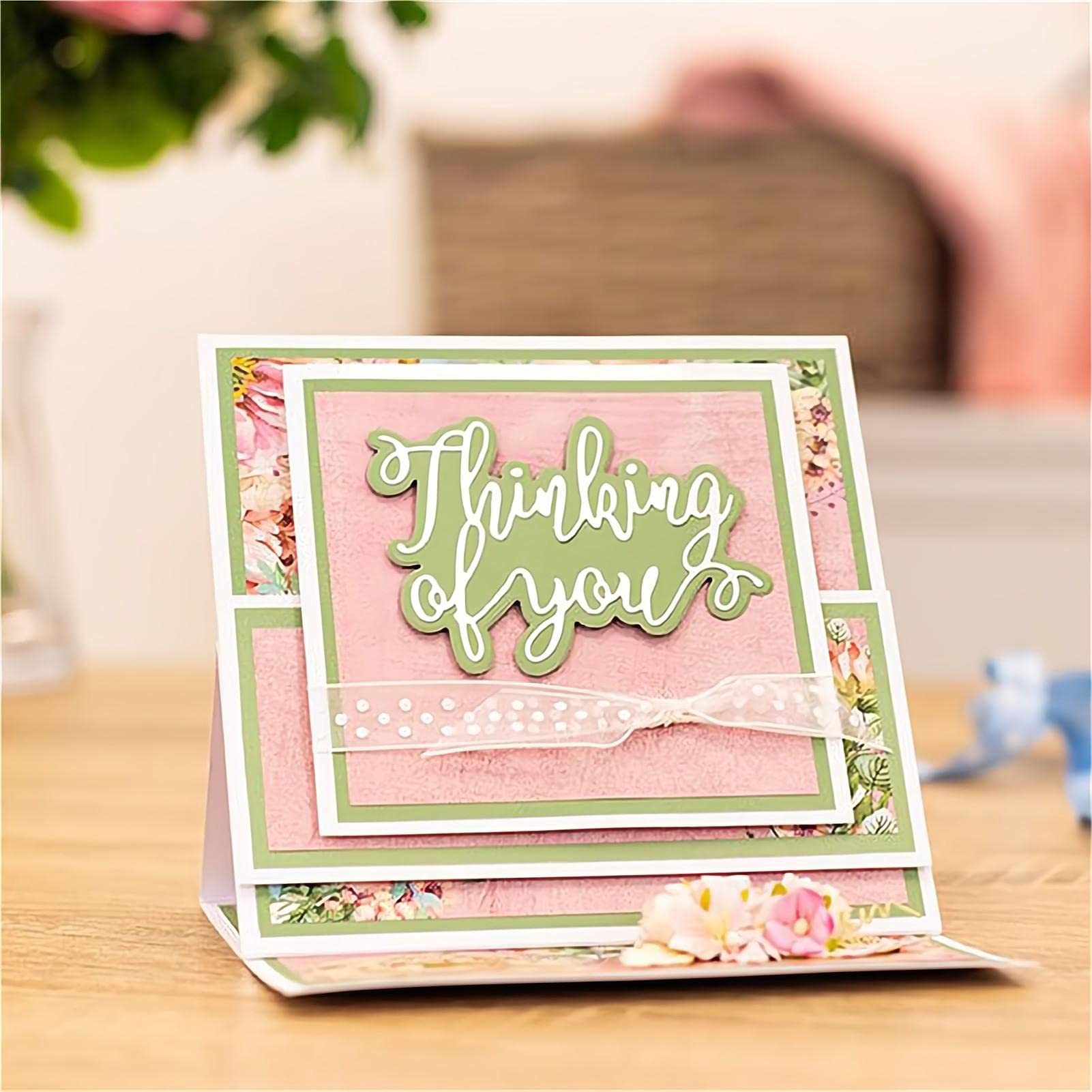 Amazon.co.jp: 言葉フレーズ Thinking of You カッティングダイス