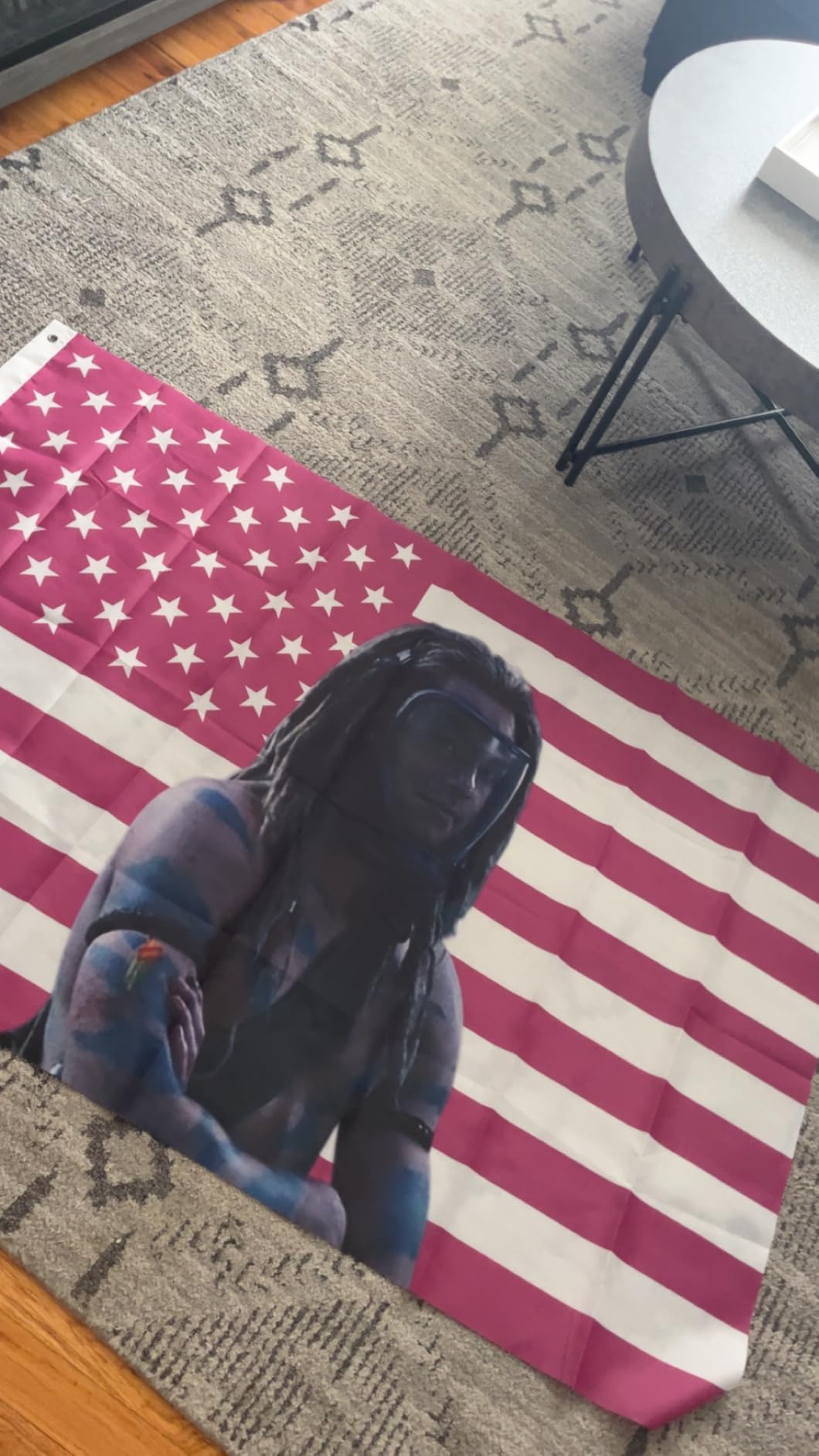 Custom American Tapestry Flag with Picture photo review